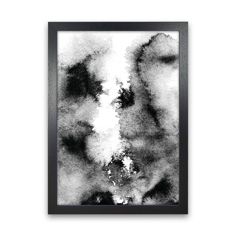 Majestic Monochrome Watercolour 10 Art Print by Pixy Paper Black Grain