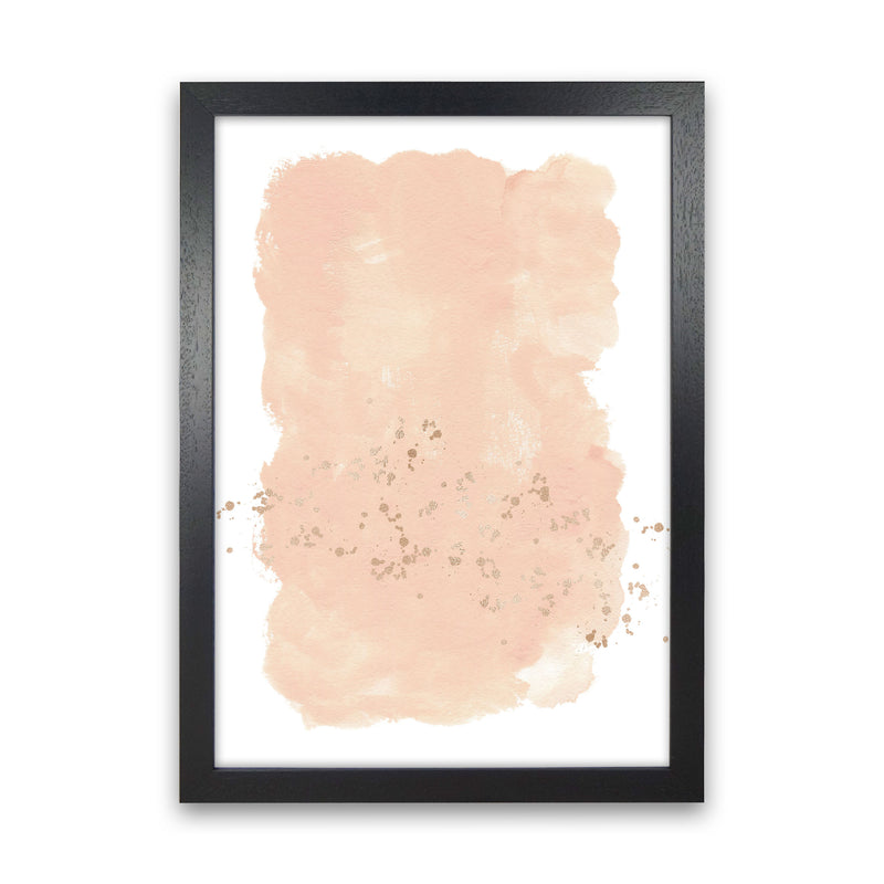 Aztec Blush Watercolour Art Print by Pixy Paper Black Grain