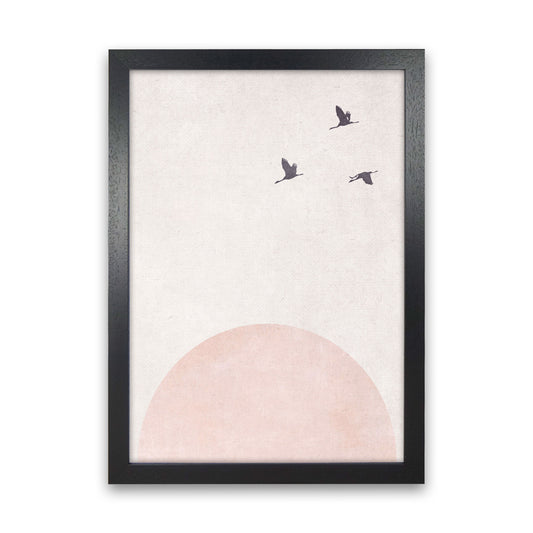 Rising sun pink cotton Art Print by Pixy Paper Black Grain