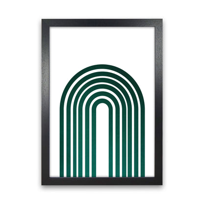 Rainbow emerald Art Print by Pixy Paper Black Grain