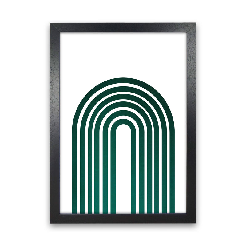 Rainbow emerald Art Print by Pixy Paper Black Grain