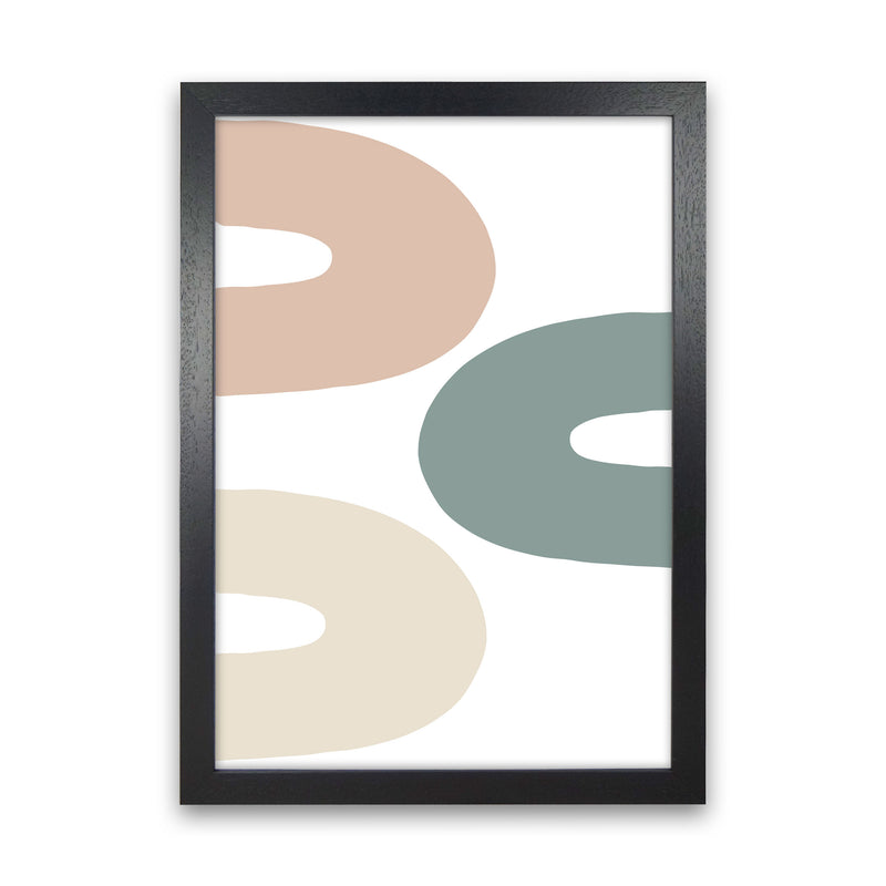Inspired Three Rainbows Art Print by Pixy Paper Black Grain