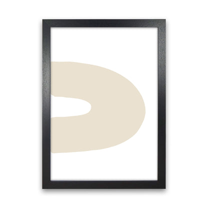 Inspired Side Beige Rainbow Art Print by Pixy Paper Black Grain