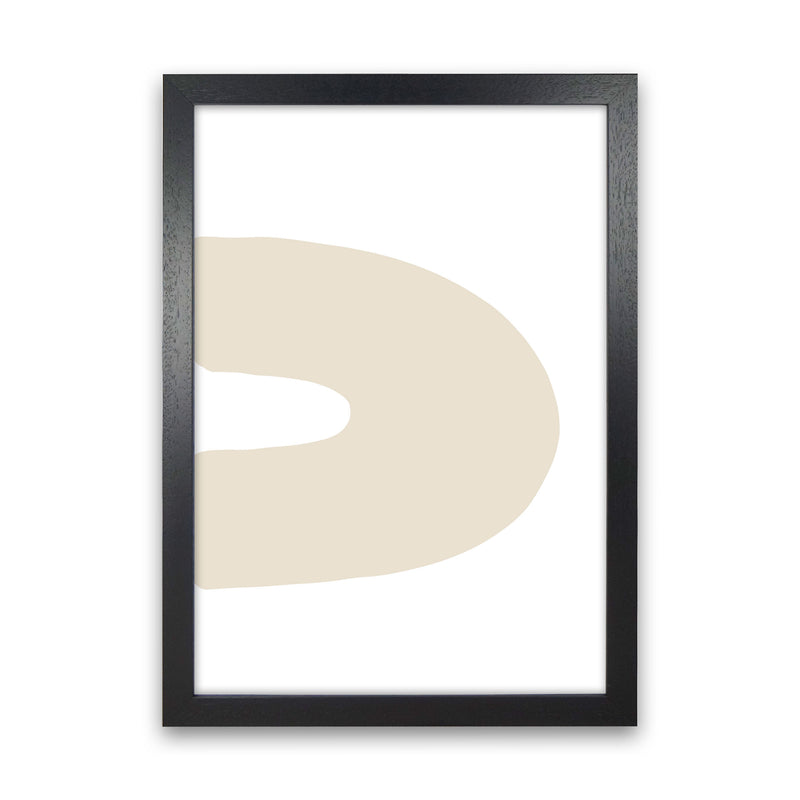 Inspired Side Beige Rainbow Art Print by Pixy Paper Black Grain