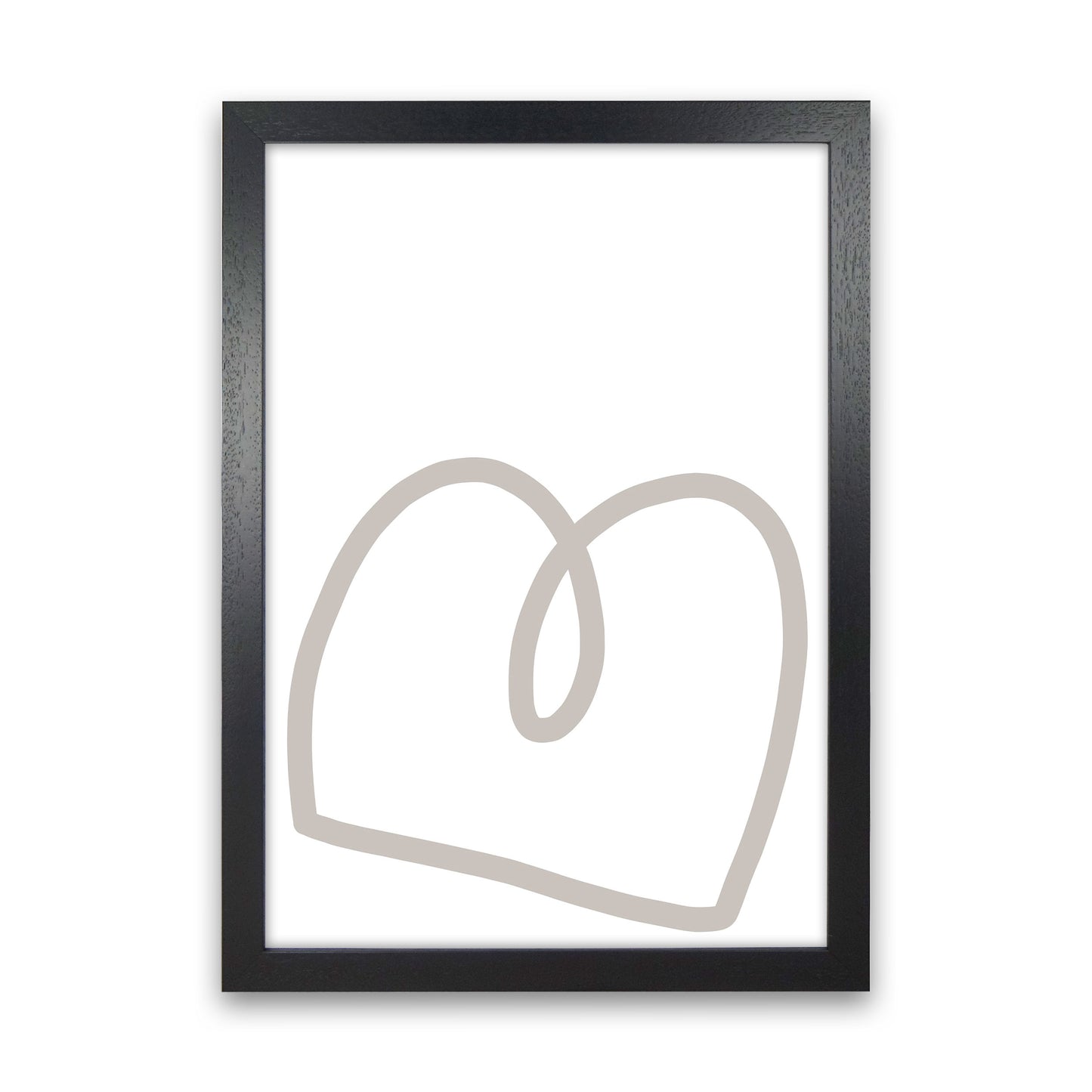 Inspired Stone Line Art Art Print by Pixy Paper Black Grain