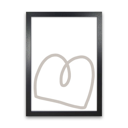 Inspired Stone Line Art Art Print by Pixy Paper Black Grain