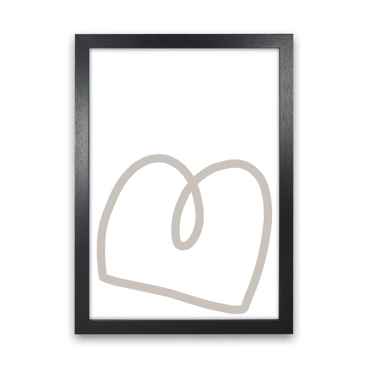 Inspired Stone Line Art Art Print by Pixy Paper Black Grain