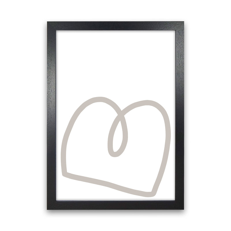 Inspired Stone Line Art Art Print by Pixy Paper Black Grain