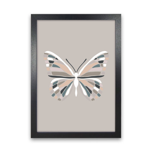 Inspired Butterfly Art Print by Pixy Paper Black Grain