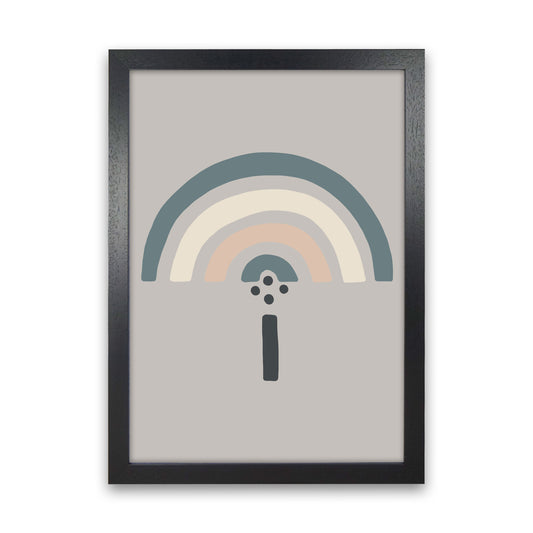Inspired Natural Rainbow Stone Art Print by Pixy Paper Black Grain