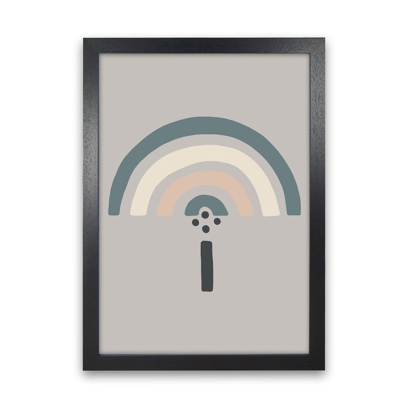 Inspired Natural Rainbow Stone Art Print by Pixy Paper Black Grain