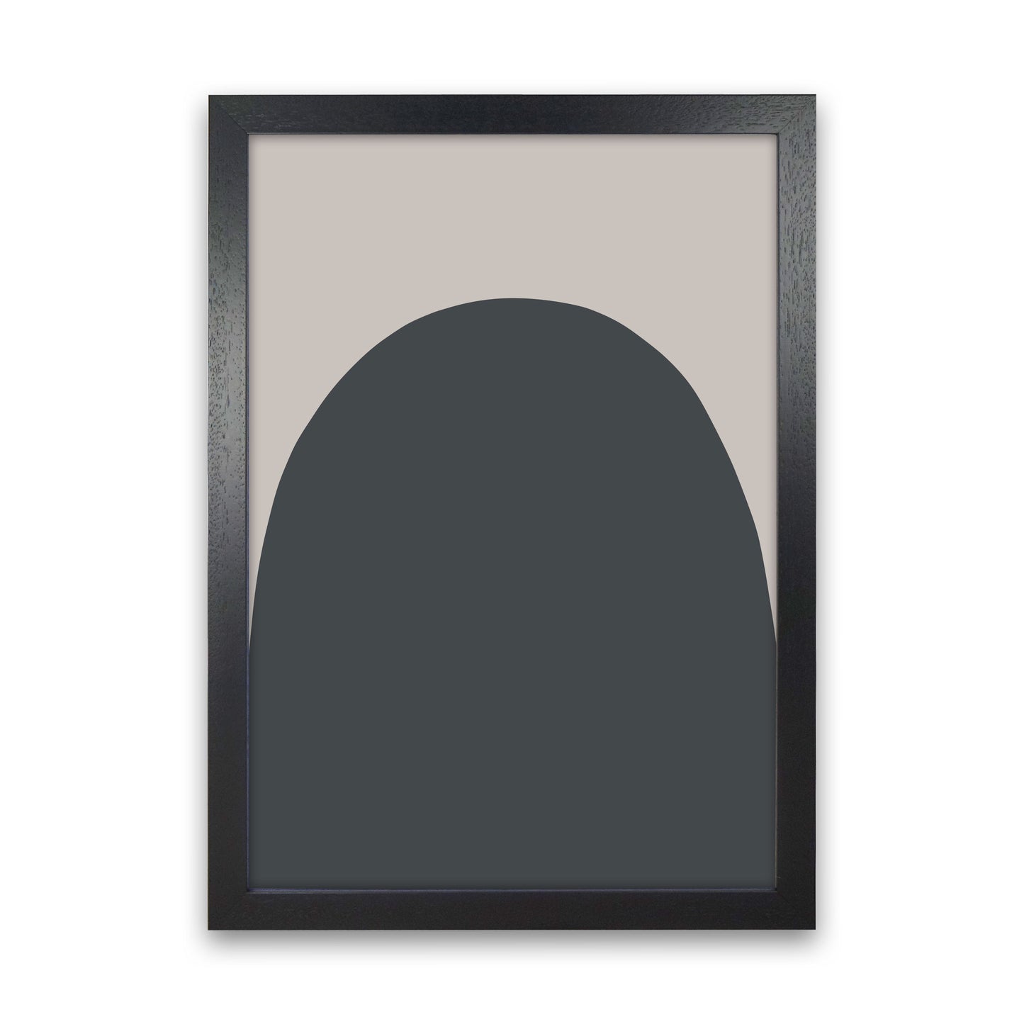 Inspired Off Black and Stone Hill Art Print by Pixy Paper Black Grain