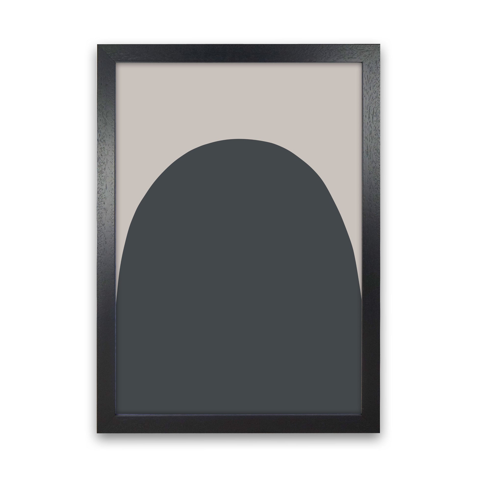 Inspired Off Black and Stone Hill Art Print by Pixy Paper Black Grain