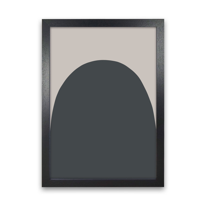 Inspired Off Black and Stone Hill Art Print by Pixy Paper Black Grain