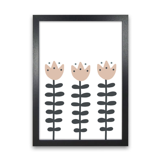 Inspired Flowers Art Print by Pixy Paper Black Grain