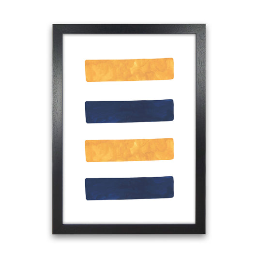 Horizon Abstract Lines  Art Print by Pixy Paper Black Grain
