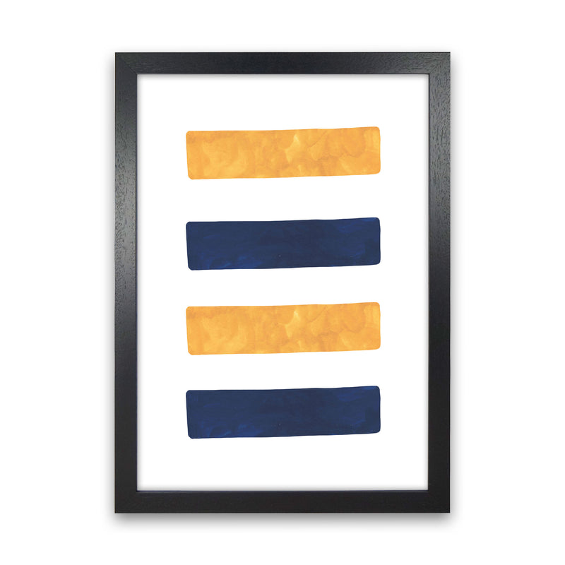 Horizon Abstract Lines  Art Print by Pixy Paper Black Grain