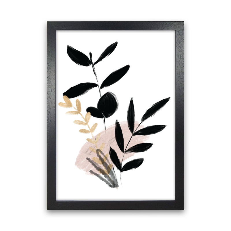 Delicate Floral 01 Art Print by Pixy Paper Black Grain