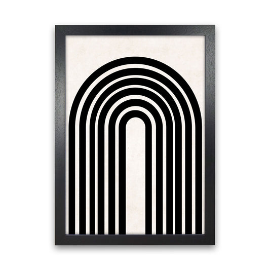 Black rainbow Art Print by Pixy Paper Black Grain