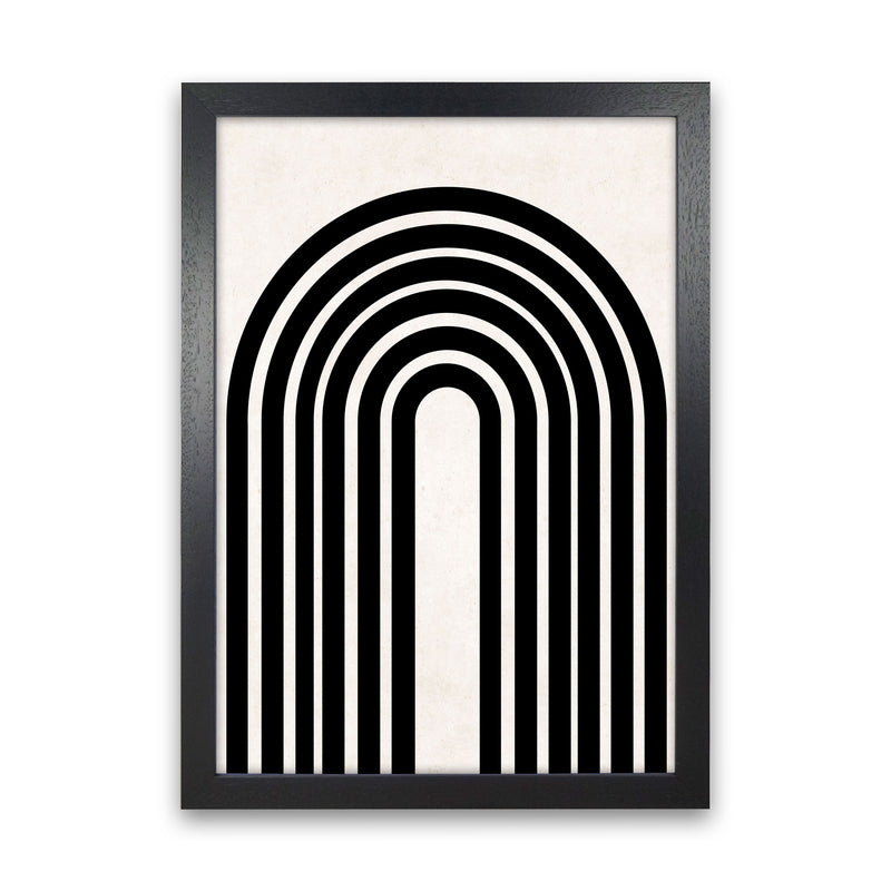 Black rainbow Art Print by Pixy Paper Black Grain