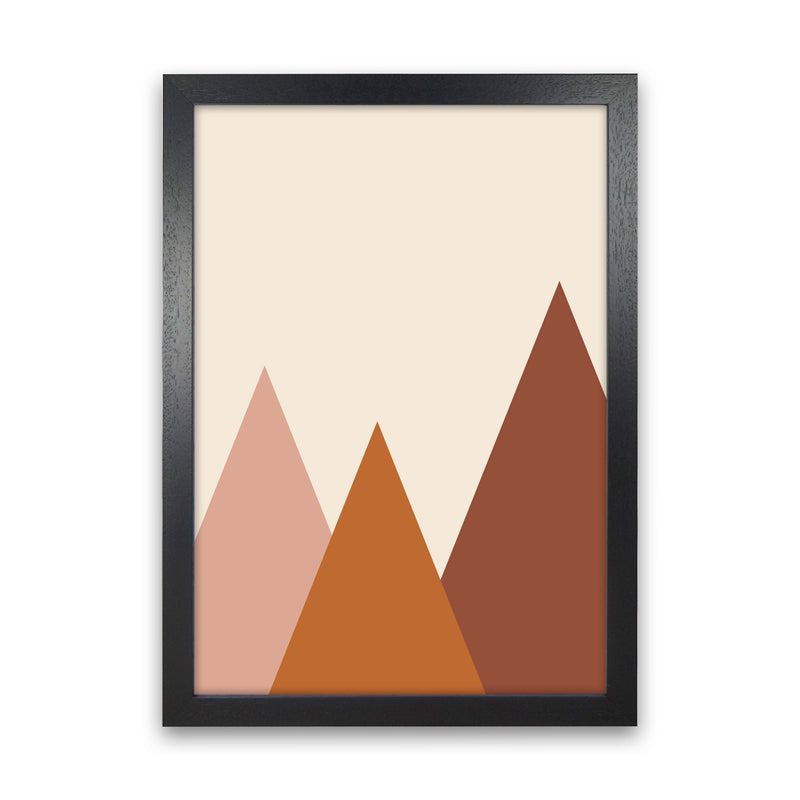Autumn Rolly abstract Art Print by Pixy Paper Black Grain
