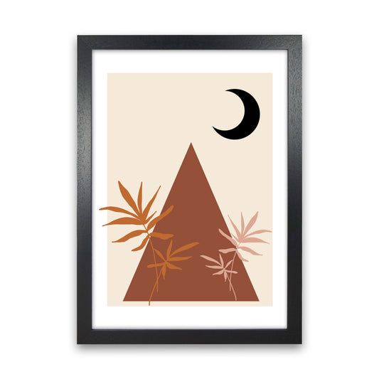 Autumn Maple abstract Art Print by Pixy Paper Black Grain