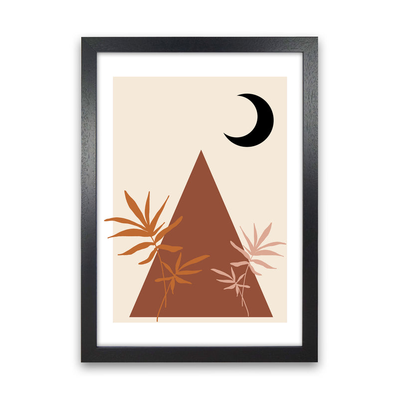 Autumn Maple abstract Art Print by Pixy Paper Black Grain