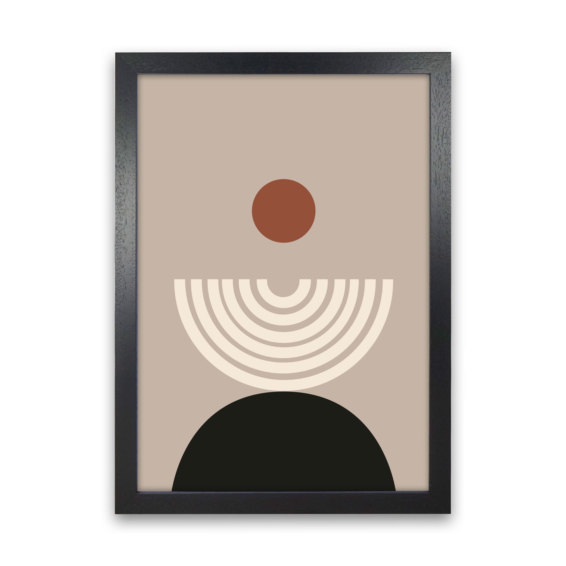 Autumn Lucille abstract Art Print by Pixy Paper Black Grain