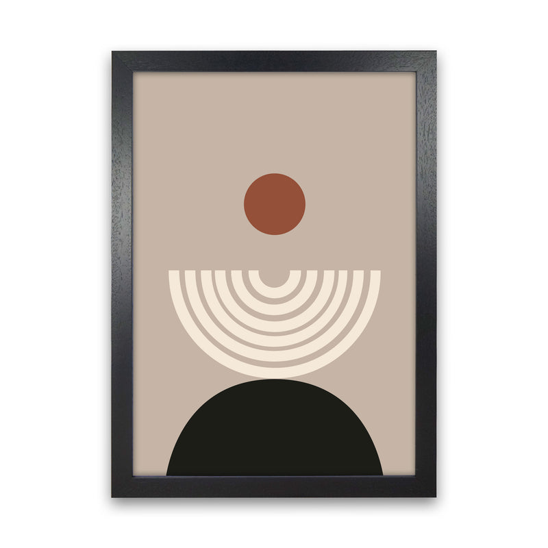 Autumn Lucille abstract Art Print by Pixy Paper Black Grain