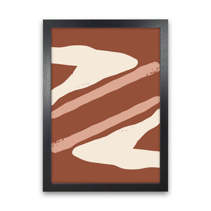 Autumn Hazel abstract Art Print by Pixy Paper Black Grain