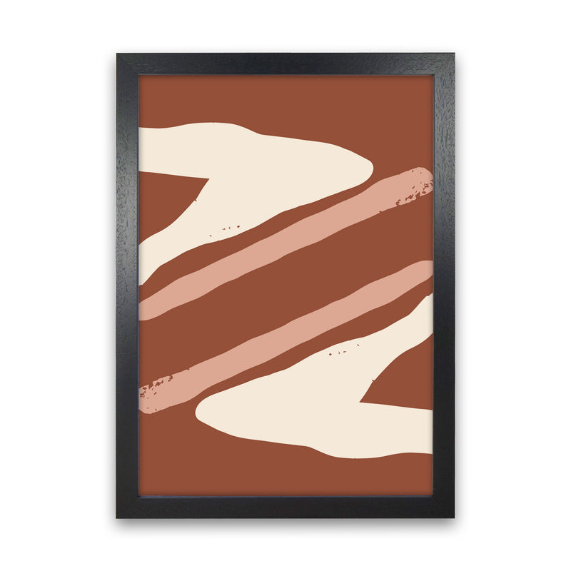 Autumn Hazel abstract Art Print by Pixy Paper Black Grain