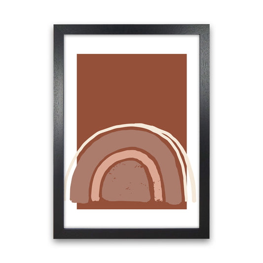 Autumn Camilla abstract Art Print by Pixy Paper Black Grain