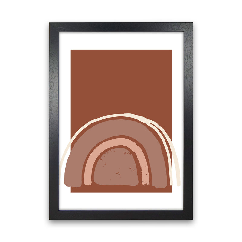 Autumn Camilla abstract Art Print by Pixy Paper Black Grain