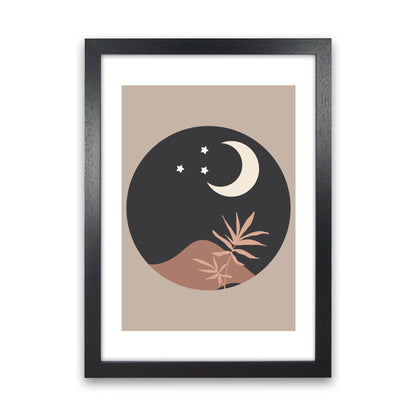 Autumn Kiara abstract Art Print by Pixy Paper Black Grain