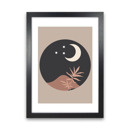Autumn Kiara abstract Art Print by Pixy Paper Black Grain