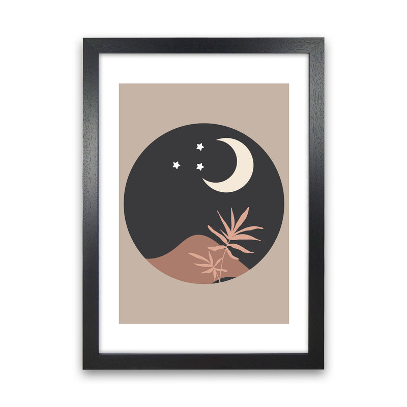 Autumn Kiara abstract Art Print by Pixy Paper Black Grain