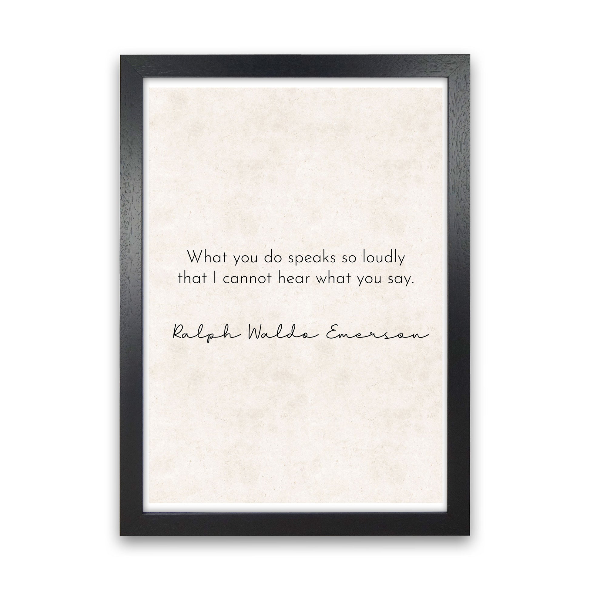 What You Do - Emerson Art Print by Pixy Paper Black Grain
