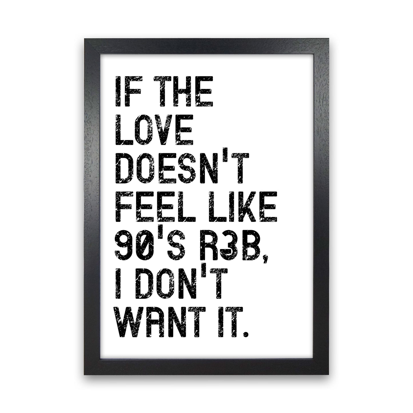 If The Love Art Print by Pixy Paper Black Grain