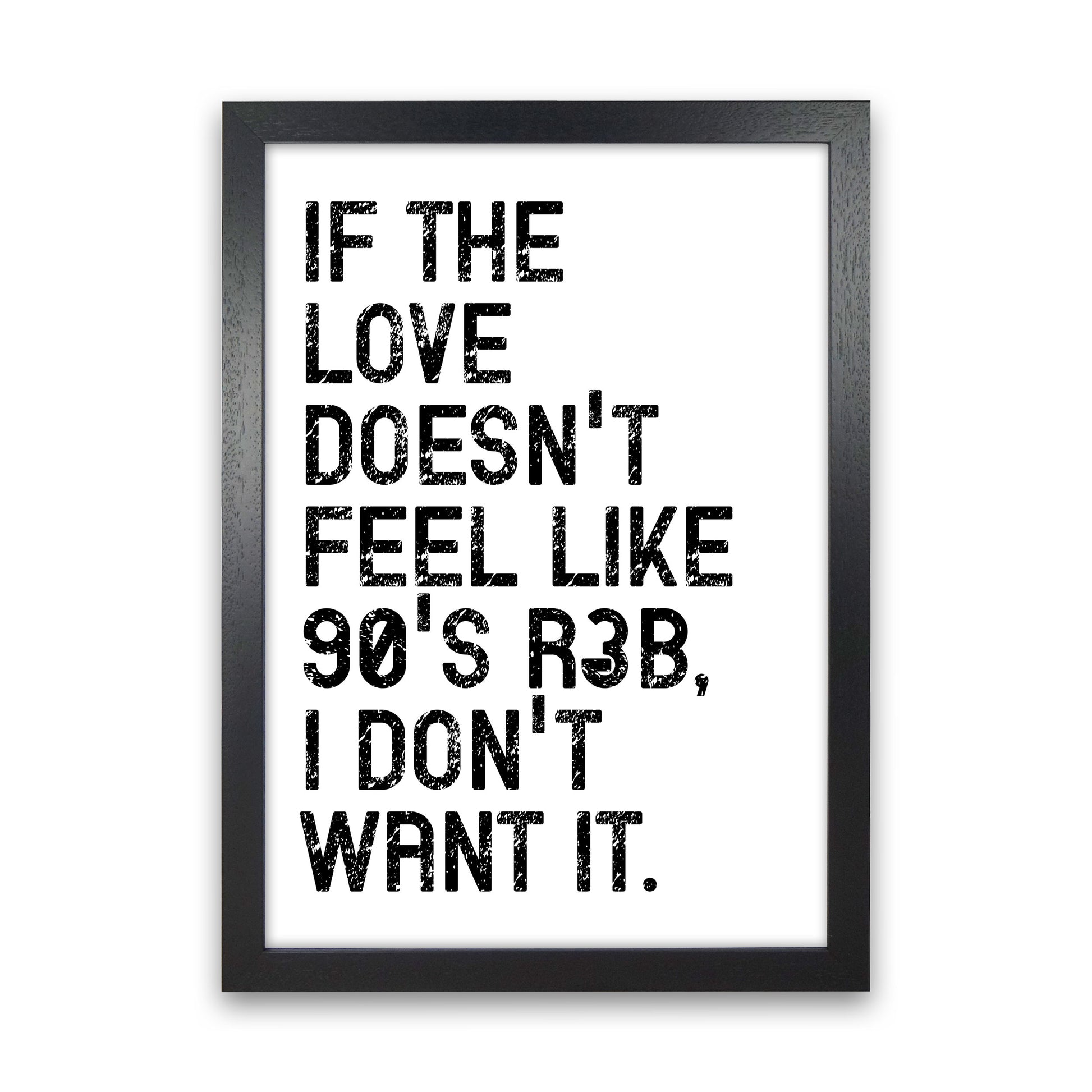 If The Love Art Print by Pixy Paper Black Grain