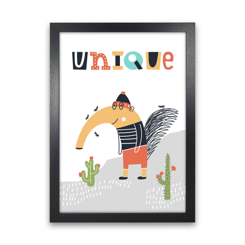 Unique animal Art Print by Pixy Paper Black Grain