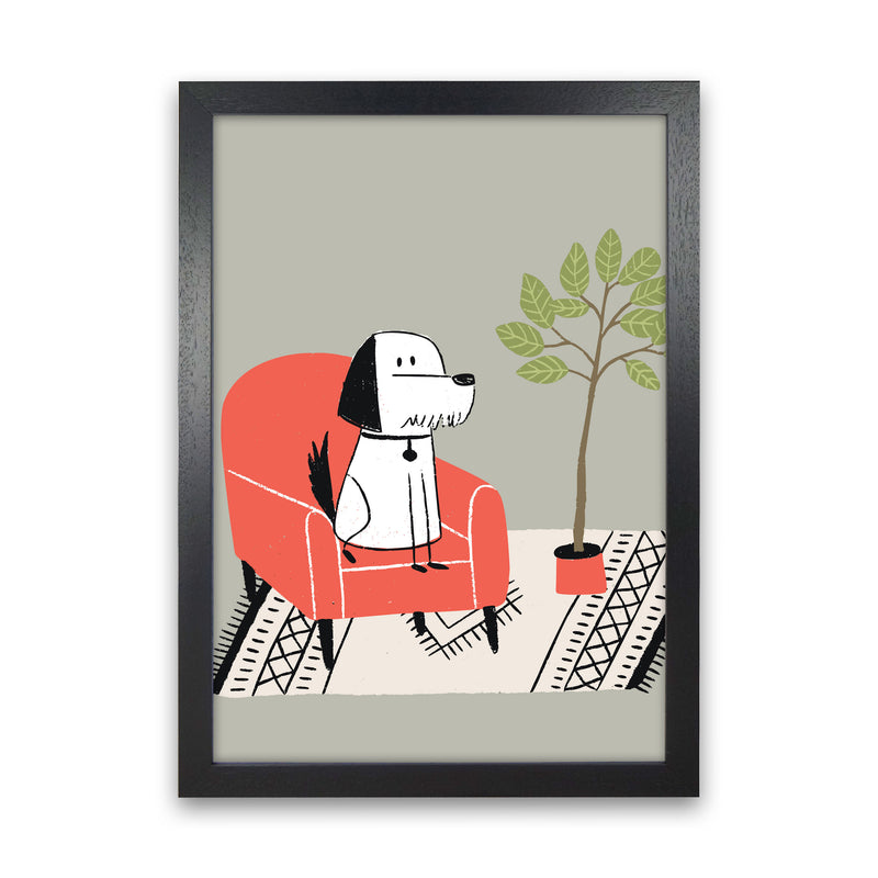 It's A Dog Life Art Print by Pixy Paper Black Grain