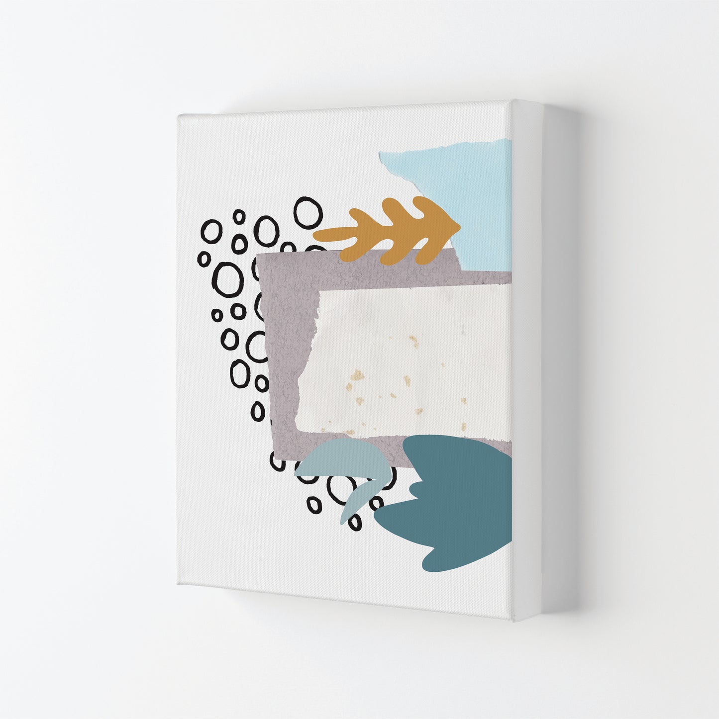 Reef Shapes Abstract 2 Modern Print Canvas