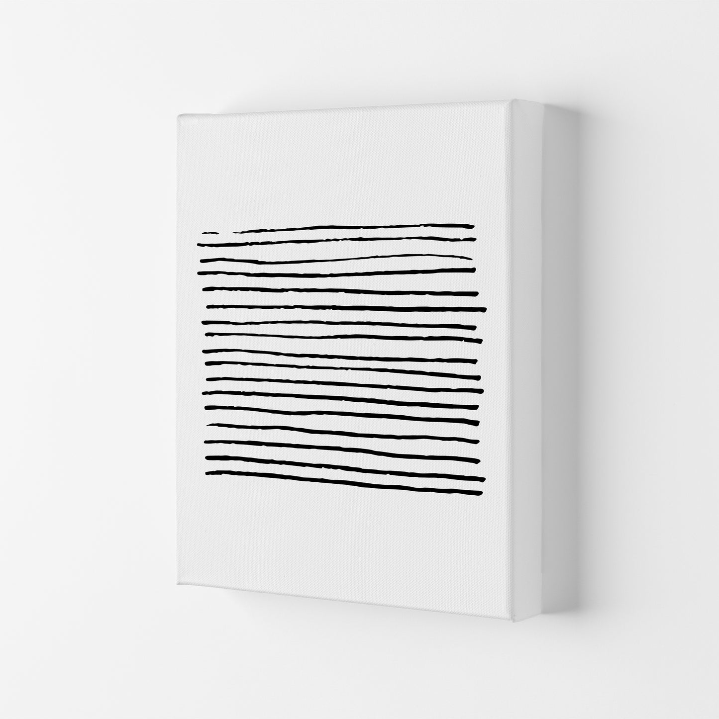Black Zebra Lines Abstract Modern Print Canvas