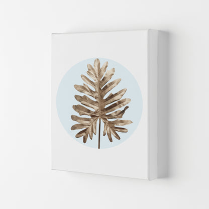 Abstract Blue Leaf Modern Print, Framed Botanical & Nature Art Print Canvas
