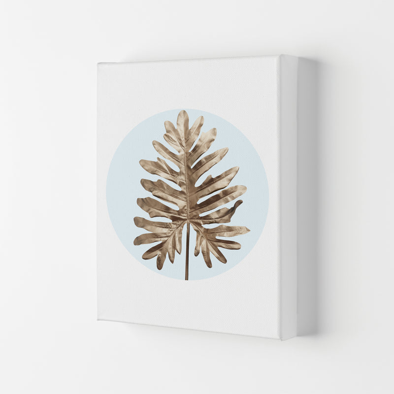 Abstract Blue Leaf Modern Print, Framed Botanical & Nature Art Print Canvas