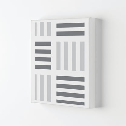 Grey Abstract Patterns 2 Modern Print Canvas