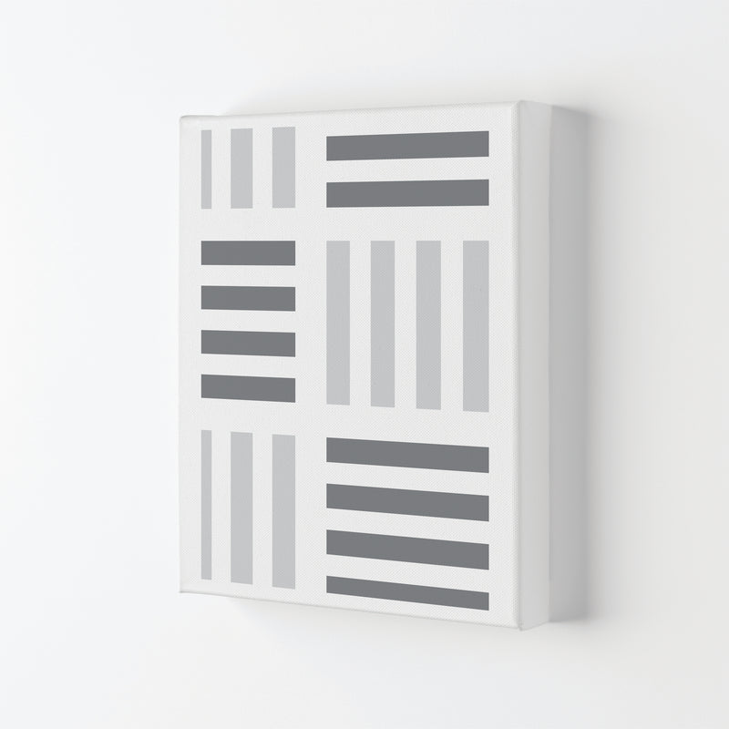 Grey Abstract Patterns 2 Modern Print Canvas