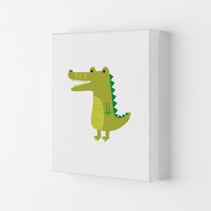 Children&#39;s Animals, Alligator Modern Print Canvas