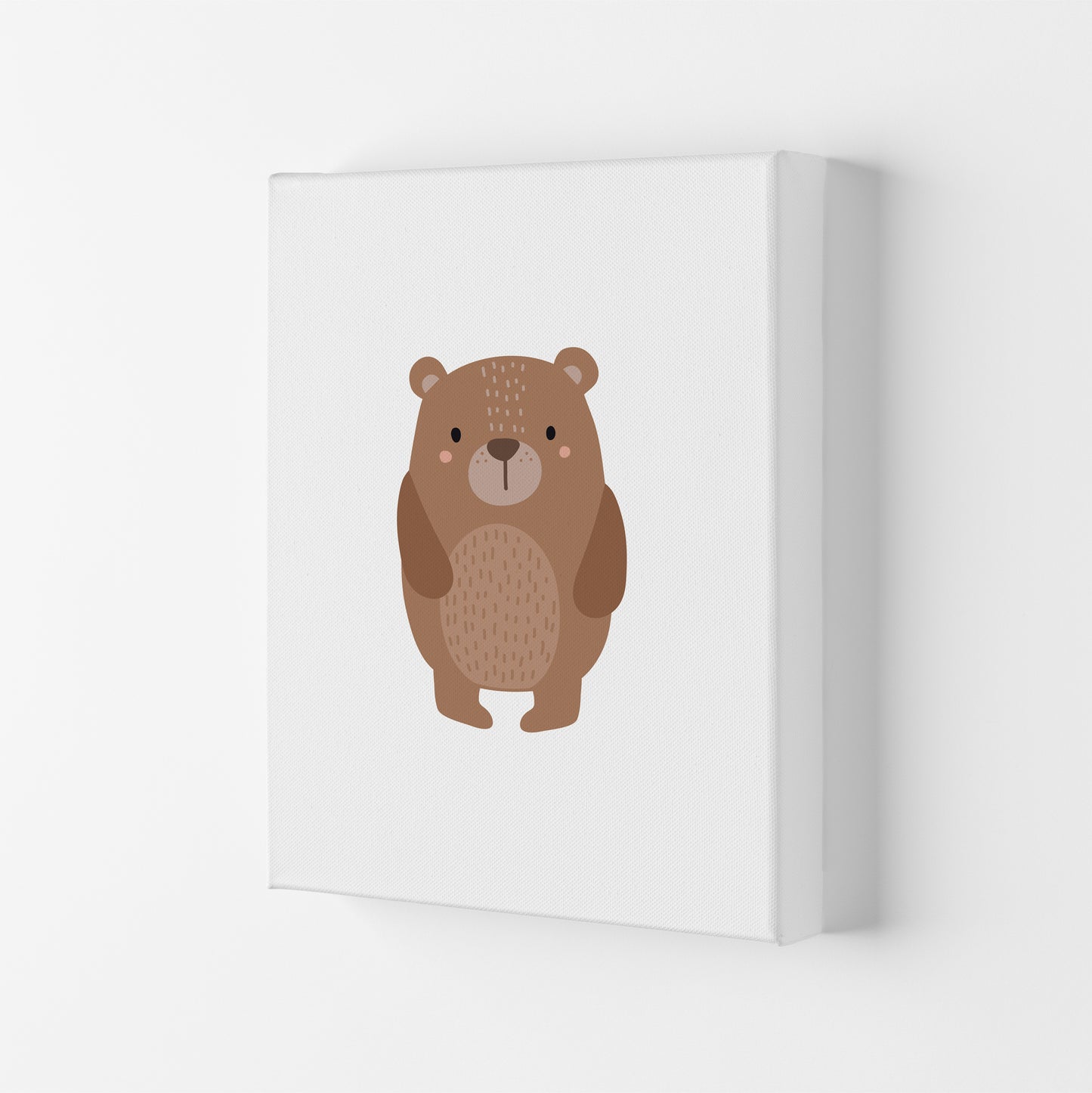 Children&#39;s Animals, Bear Modern Print Canvas