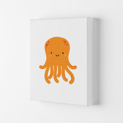 Children&#39;s Animals, Octopus Modern Print Canvas
